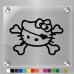 Hello Kitty Pirate Crossbones Decal